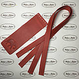 Клапан для сумки вузький. "Слон". Червоний, фото 3