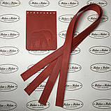 Клапан для міні сумки 10*12 "Слон". Червоний, фото 3
