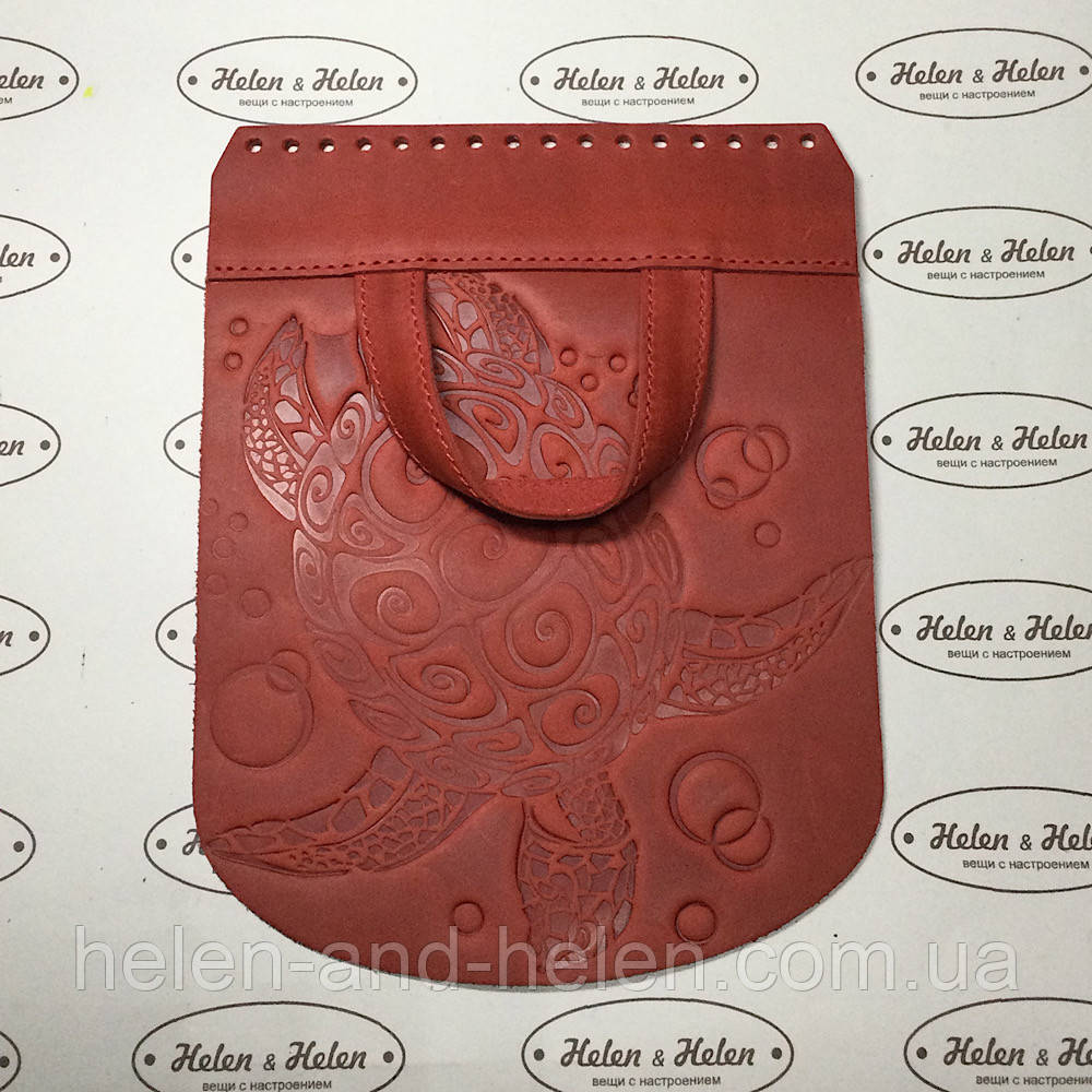 Клапан для рюкзака "Черепаха". Червоний, фото 1