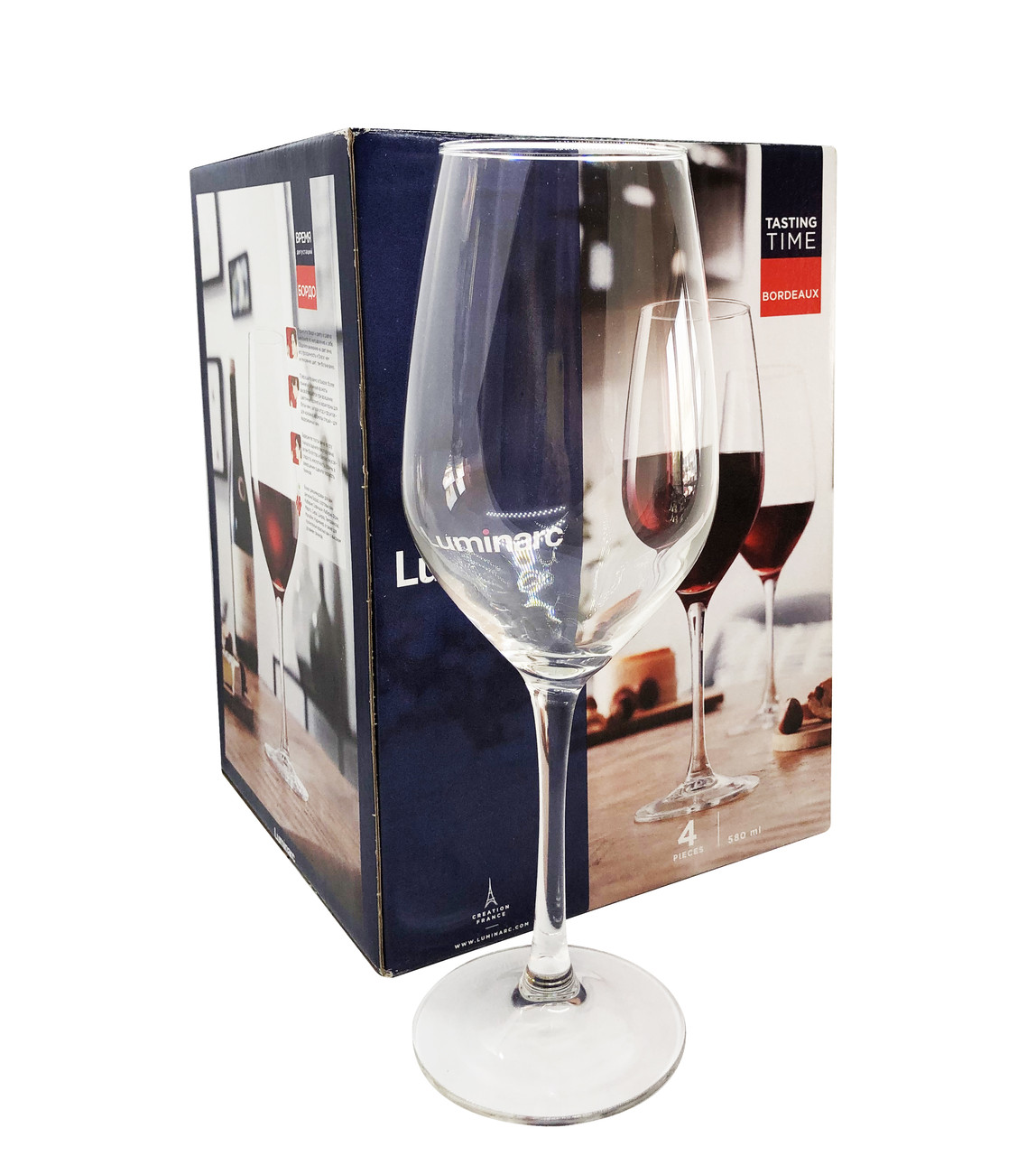 Набор бокалов Luminarc Бордо для вина 580 мл 4 шт (P6815) - фото 2 - id-p1485563574