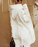 Теплий трикотажний жіночий кардиган на флісі "Hopper" | Батал, фото 2