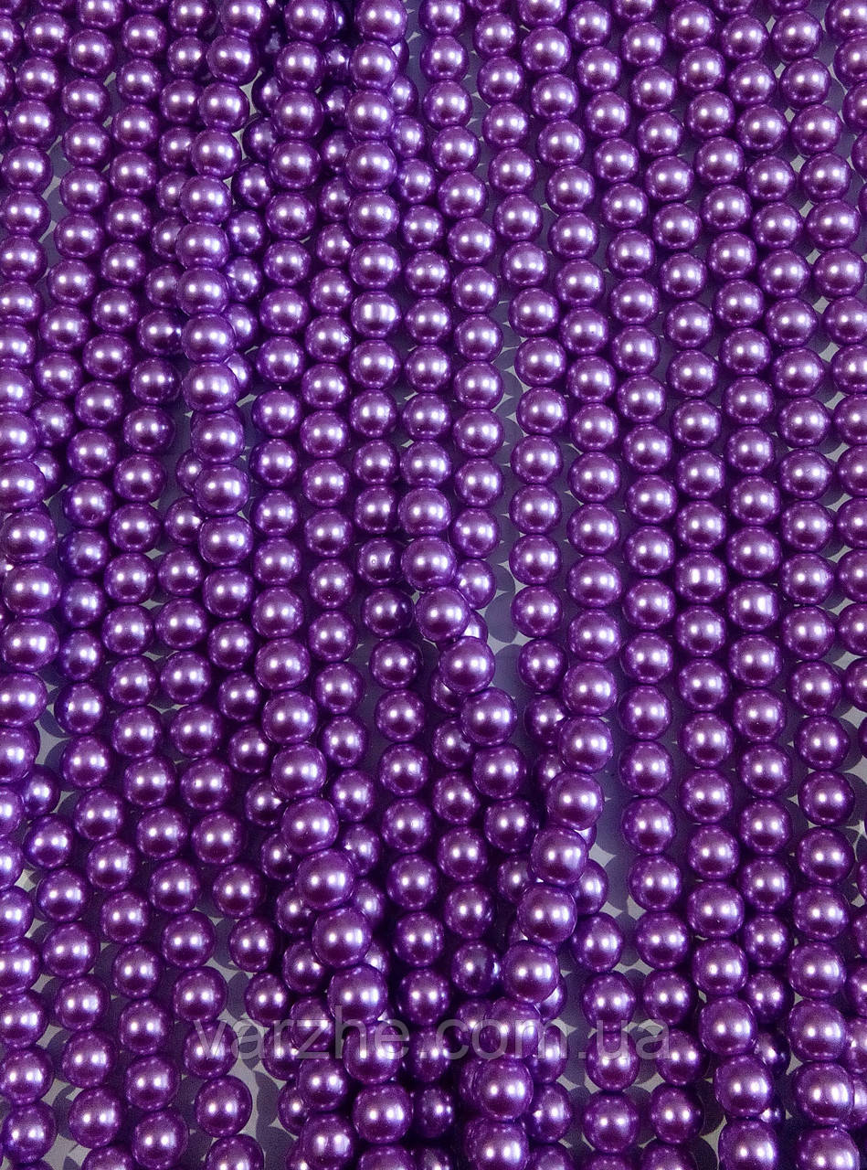 Керамічні намистини, яскраво фіолетові 3 мм