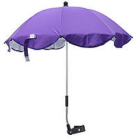 Універсальна фіолетова парасоля для коляски зі знімним кріпленням