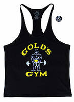 Майка мужская для бодибилдинга "GOLD'S GYM" XL, 100, черный