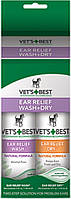 Vb10023 Vet s Best Ear Relief Wash & Dry Combo Kit Набор для чистки ушей собак, 2х118 мл