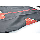 Набір Наруто: Плащ Акацуки (облако) + пов'язка + кунаї + кільце + зірка, фото 5