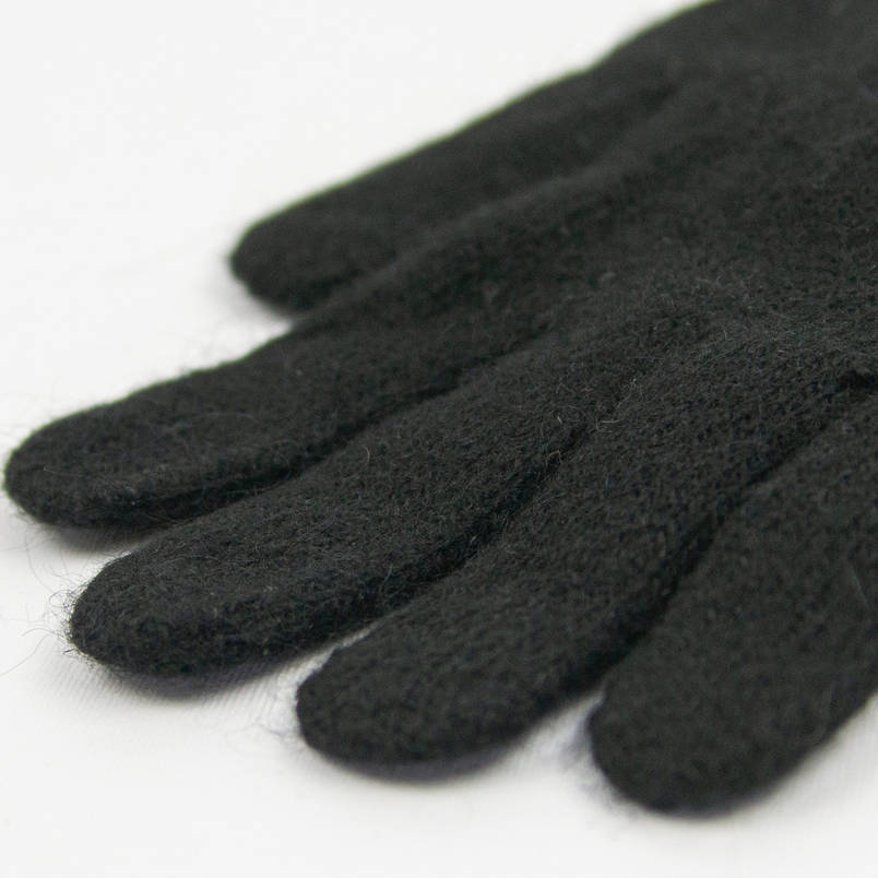 Оптом чоловічі ангорові рукавички (арт. 21-5-25) чорний, фото 2