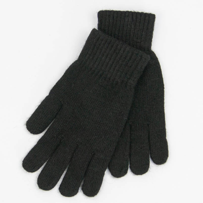 Оптом чоловічі ангорові рукавички (арт. 21-5-25) чорний, фото 1