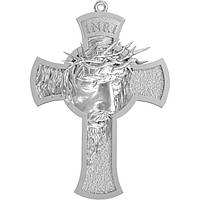 Хрест срібний Обличчя Ісуса Хай воскресне Бог