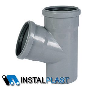 Каналізаційний трійник Instalplast 110х110 67° (внутрішній)