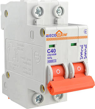 Автоматичний вимикач ЕСО 2р С 40А ЕСОНОМЕ
