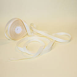 Репсова стрічка 1,2 см / колір кремовий / ширина 1,2 см / бобіна 23 м