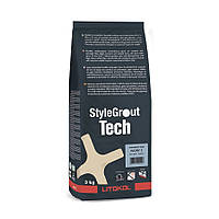 Litokol StyleGrout Tech 3 кг 0-20мм- Цементная затирка нового поколения - SILVER 2 ( сильвер 2 )