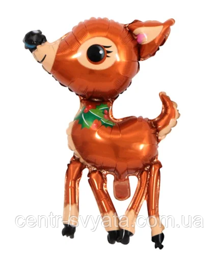 Фольгована кулька КНР (36х60 см) Оленятко