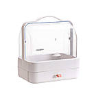 Органайзер для косметики Cosmetic Storage Box, 2 секції, Білий / Настільний кейс для косметики, фото 4