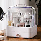 Органайзер для косметики Cosmetic Storage Box, 2 секції, Білий / Настільний кейс для косметики, фото 7