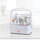 Органайзер для косметики Cosmetic Storage Box, 2 секції, Білий / Настільний кейс для косметики, фото 10