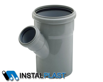 Каналізаційний трійник Instalplast 110х50 45° (внутрішній)