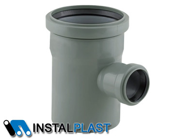 Каналізаційний трійник Instalplast 110х50 67° (внутрішній)