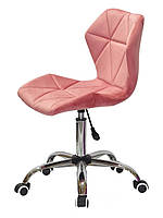 Стілець Greg CH Office теракот В-1018 оксамит на хромованій хрестовині з коліщатками, фото 2