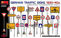 Дорожні знаки. Німеччина 1930-1940-і роки. Збірна модель. 1/35 MINIART 35633
