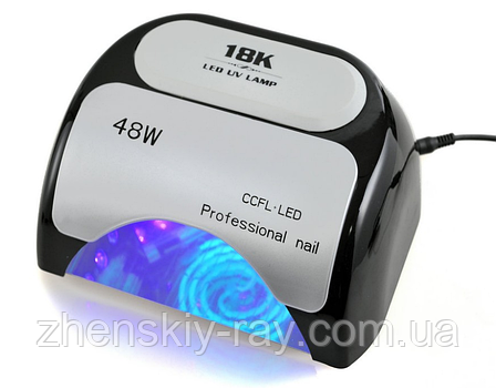 LED +ССFL лампа для геля и гель-лака 48 w, фото 1