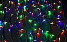 Вулична гірлянда бахрома ICICLE 5х0, 8 м 160 LED IP56 різнобарвна mix, Flash мерехтіння, чорний дріт, фото 4
