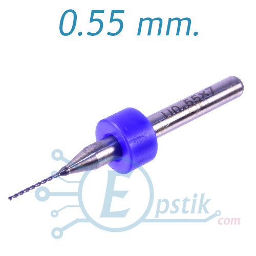 Свердло твердосплавне Ø 0.55 мм, 3.175 мм.
