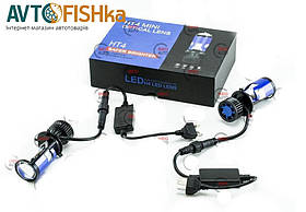 Світлодіодні лампи OPL-Y6 LED H4 12V-24V 6000К mini lens радіатор з вентилятором + лінза