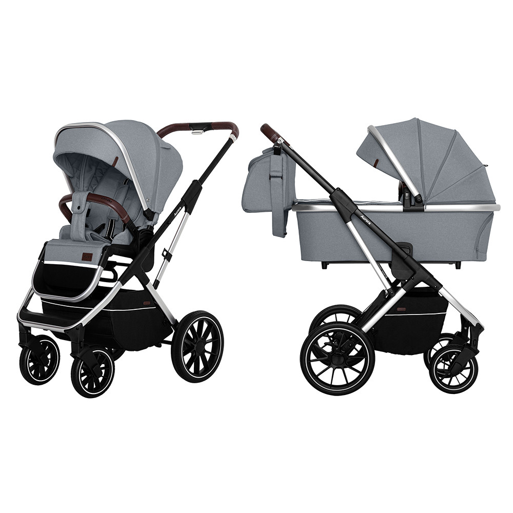 Універсальна коляска сіра Carrello Aurora CRL-6505 (2in1) Silver Grey, безкоштовна доставка, фото 1