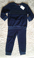 Велюровый костюм темно-синий на мальчика OUTFIT, р.98-104см
