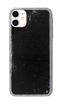 Чохол Silicone з Блискітками для iPhone 11 (05) Black чорний