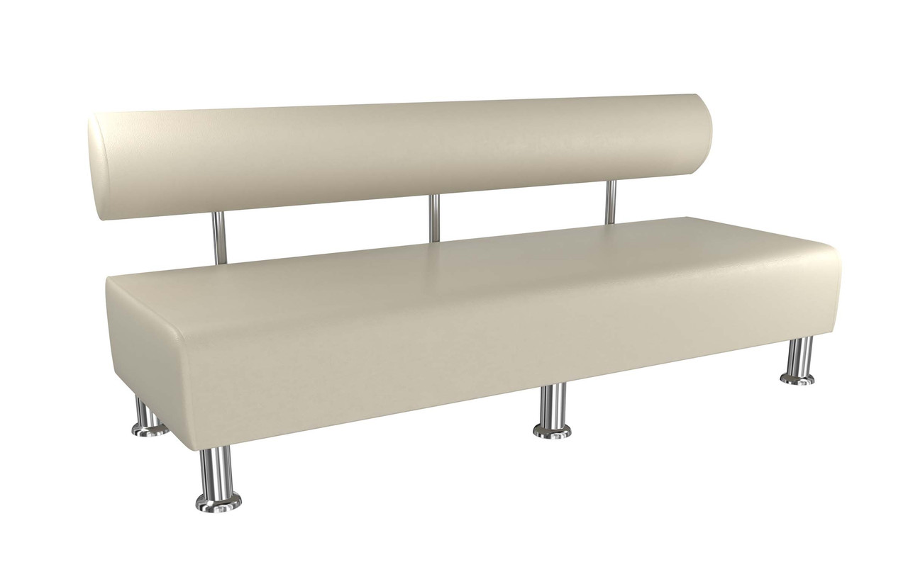 Диван BNB Solo 1800x540x750 білий(молочний).  Флай 2200. Для школи, лікарні, очікування