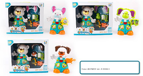 Трансформер:машинка+тварина на бат-ці,звук.мелодії,в кор-ці,31,5х13х26,5см№855-95A(12)(24)