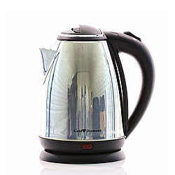 Електрочайник 2л, 1800Вт, Gold Diamond TK00029 / Електричний чайник / Чайник з нержавіючої сталі