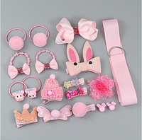 Детский подарочный набор заколок For You Розовый 18 шт