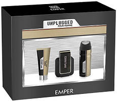 Набір Emper Unplugged (п/в 100 мл + део 200 мл + лосьйон для тіла)