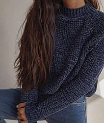 Теплий жіночий велюровий светр Оптом універсальний рр. 42-48