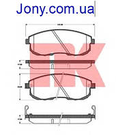 Тормозные колодки Nissan MAXIMA (A32) Ниссан Максима ji