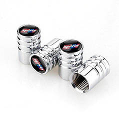 Ковпачки на ніпель із написом Sports Alitek Long Silver Спорт, 4 шт.