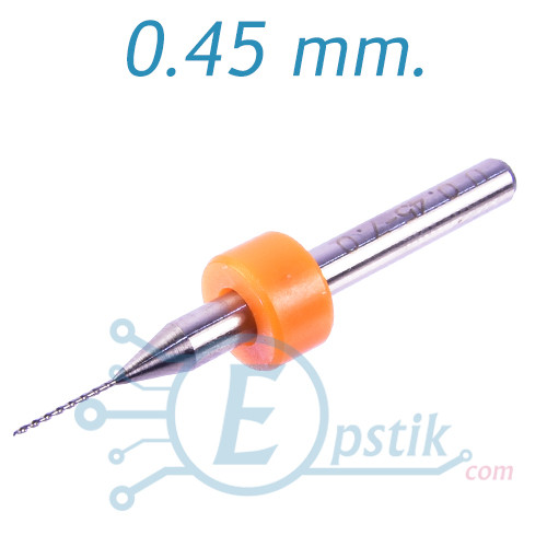 Свердло твердосплавне Ø 0.45 мм, 3.175 мм.