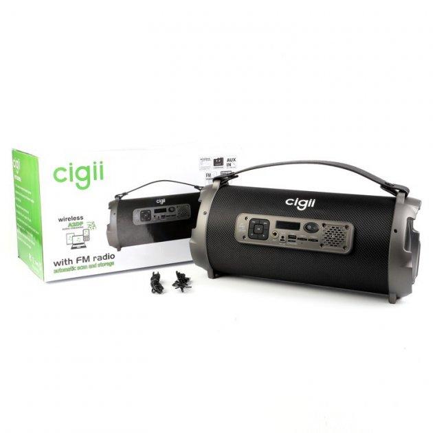 Портативна Блютус Колонка Cigii K1202 Bluetooth, AUX FM з Ремінцем Сітка Стерео Колонка Портативна Акустика