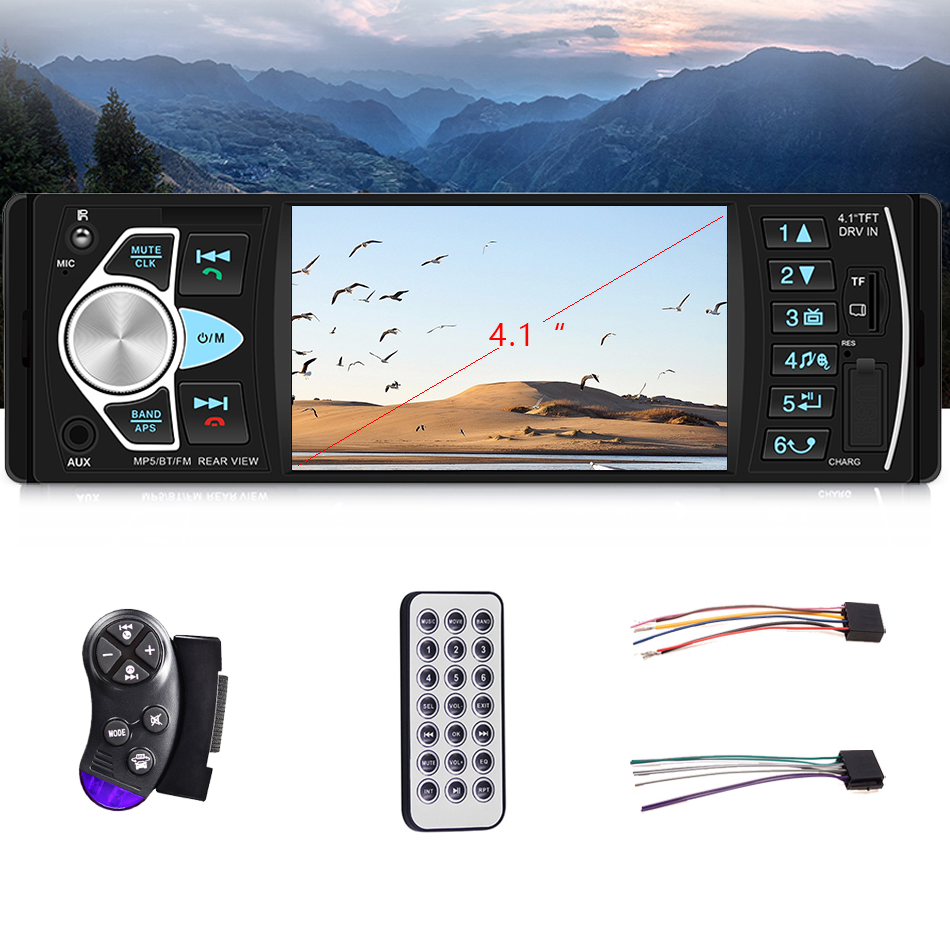 Автомобільна Bluetooth Vагнитола JSD D4022BT 4,1 дюйма + Пульт на Кермо в Подарунок - Всі типорозміри з Шахтою