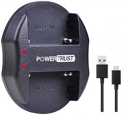 Зарядний PowerTrust USB Dual для Sony NP-F970 / F750 / F550, NP-FM90 / FM50 / FM30, NP-FM500H / FM55H