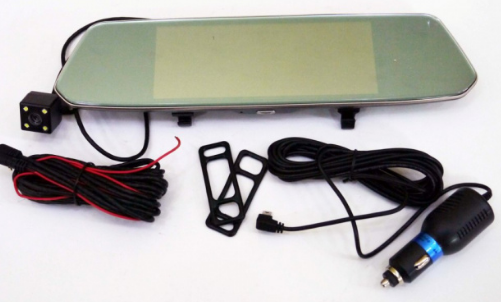 Відеореєстратор DVR L1023 Сенсорний Екран Дзеркало Реєстратор Дзеркало Заднього Виду c Камерою для Автомобілів