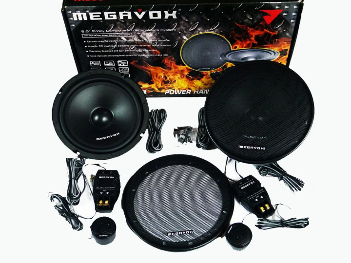 Динаміки Автомобільні MEGAVOX (Мегавокс) MHD-622R Діаметр 16см 300-W Колонки Комплект Компонентна