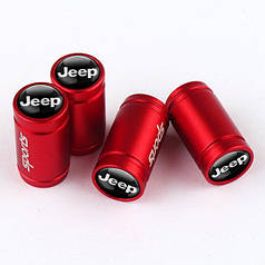 Ковпачки на ніпель для авто Джип Alitek Sports Red Jeep (4 шт.)
