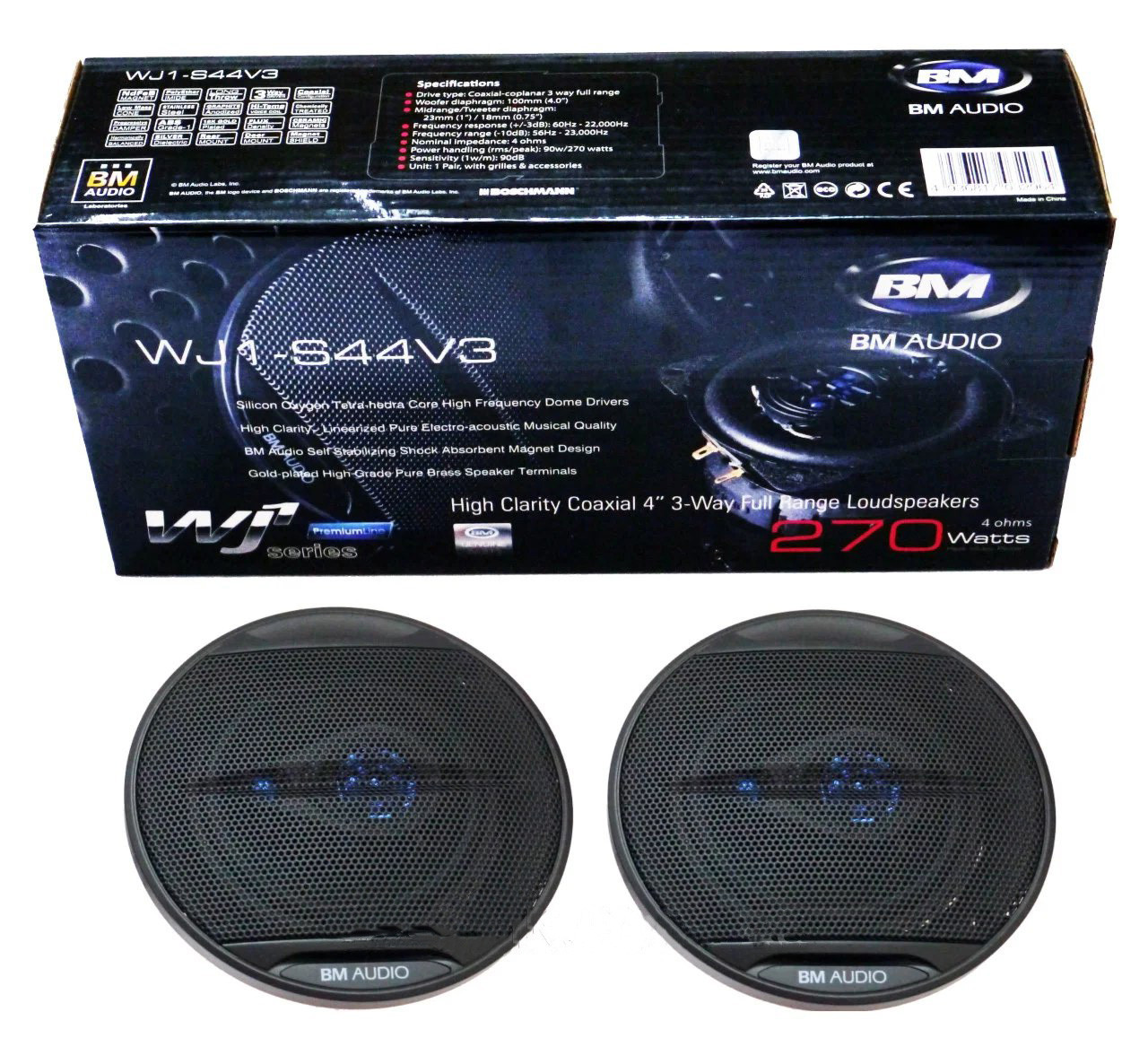 Аудіо Динаміки BOSCHMANN (Бошман)- BM Audio WJ1-S44V3 (270W) Акустика 10 см
