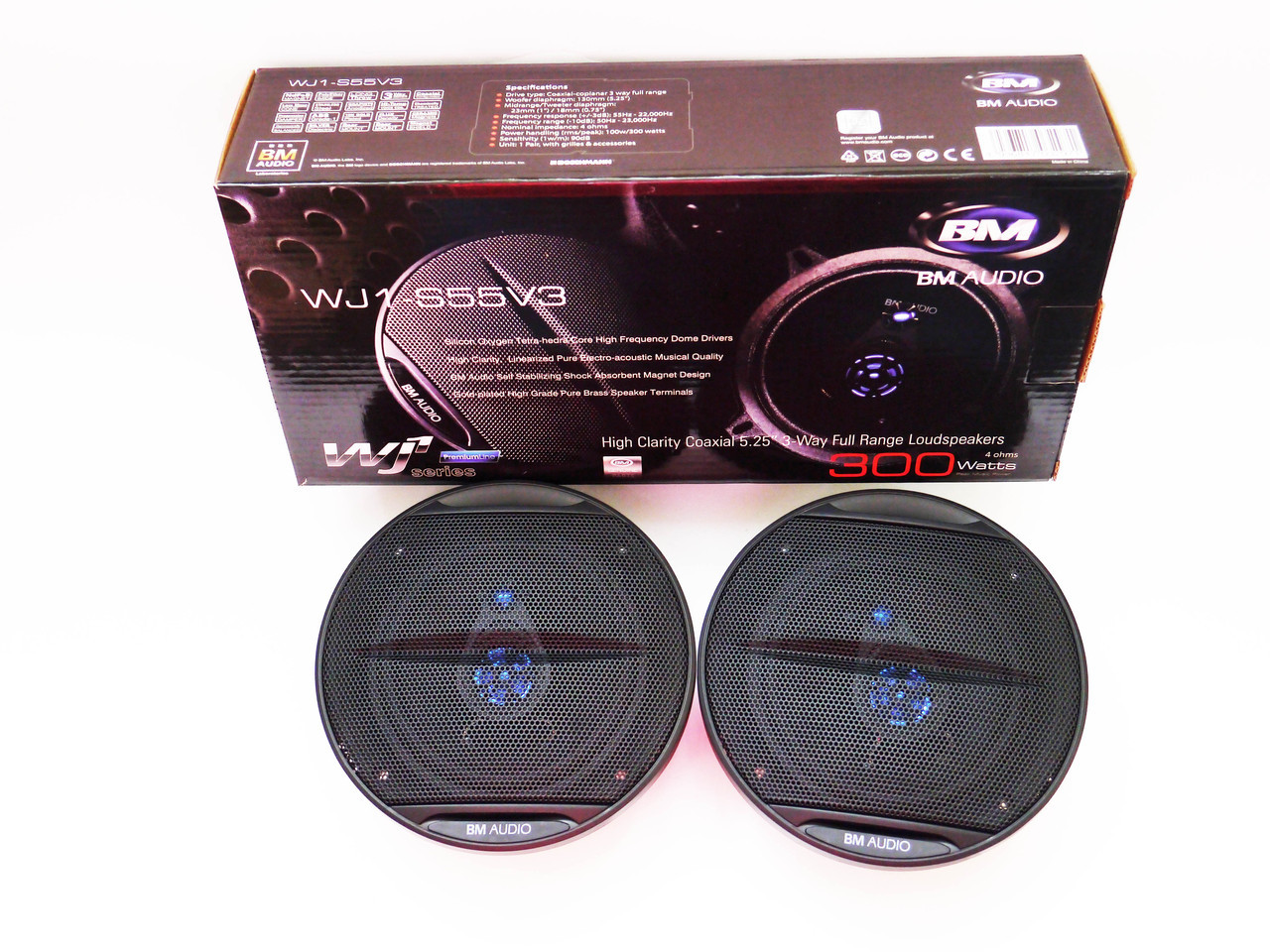Динаміки Boschmann (Бошман) Автомобільні 3-х Смугові-BM Audio WJ1-S55V3 (300W) Акустика 13 (см)