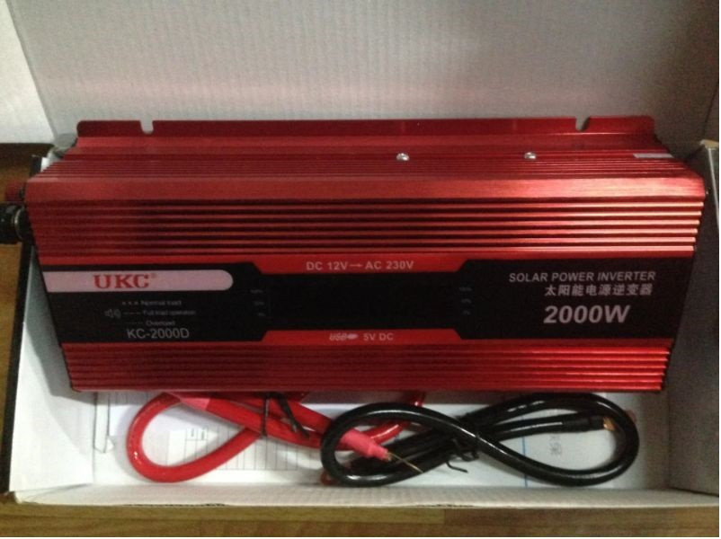 Перетворювач PowerOne Plus 12V-220V 2000W USB/LED (SSB-2000W) Інвертор